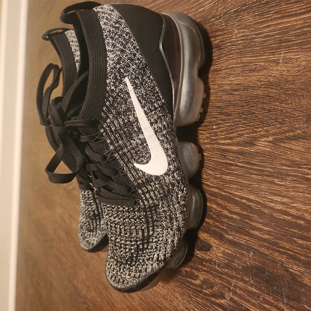 Nike Black and White Flyknit VaporMax